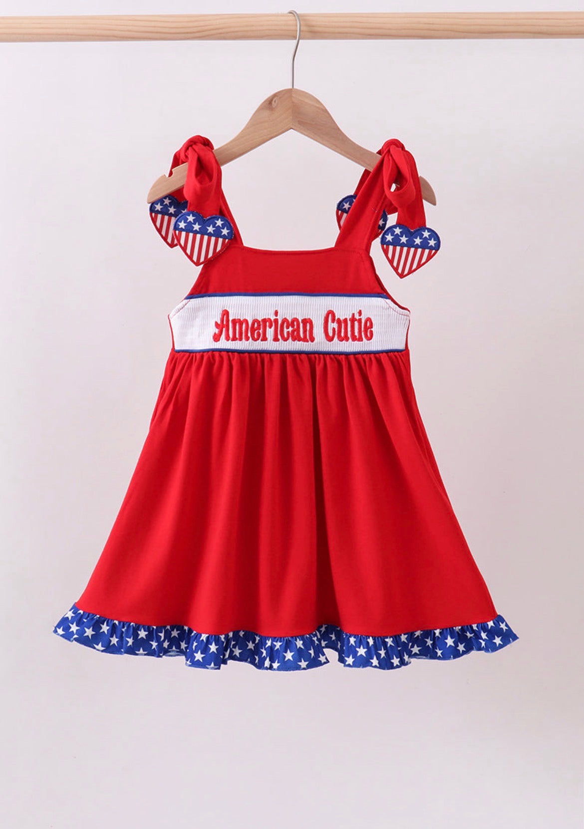 Size 5 Red heart smocked dress