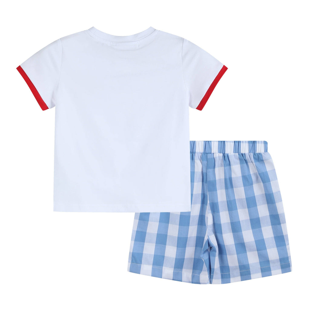 Red, White and Blue Shirt and Shorts Set: 2T